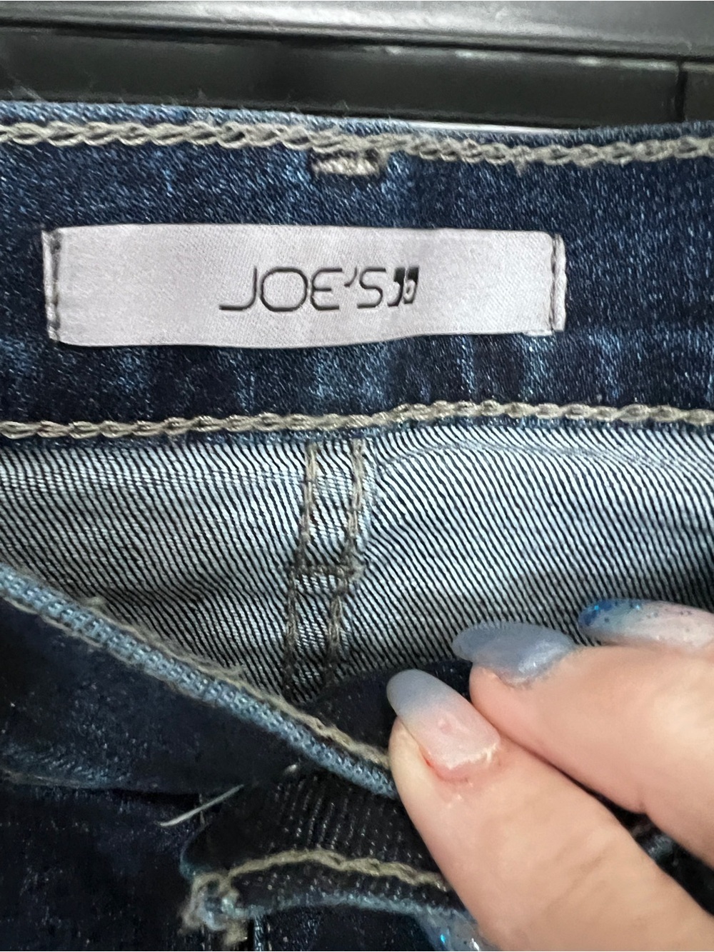 Joe's Jeans Dark Blue Denim Jeans Straight Leg Sz 25 - Picture 3 of 4
